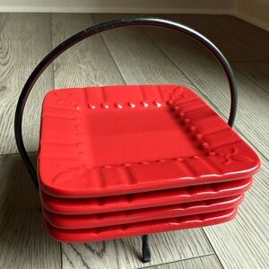 Signature Housewares Dessert Plates Set Of Four Fleur-de-lis